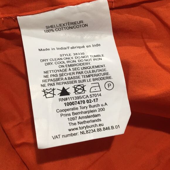 Tory Burch Tangerine Claudia Tunic - Picture 6 of 7